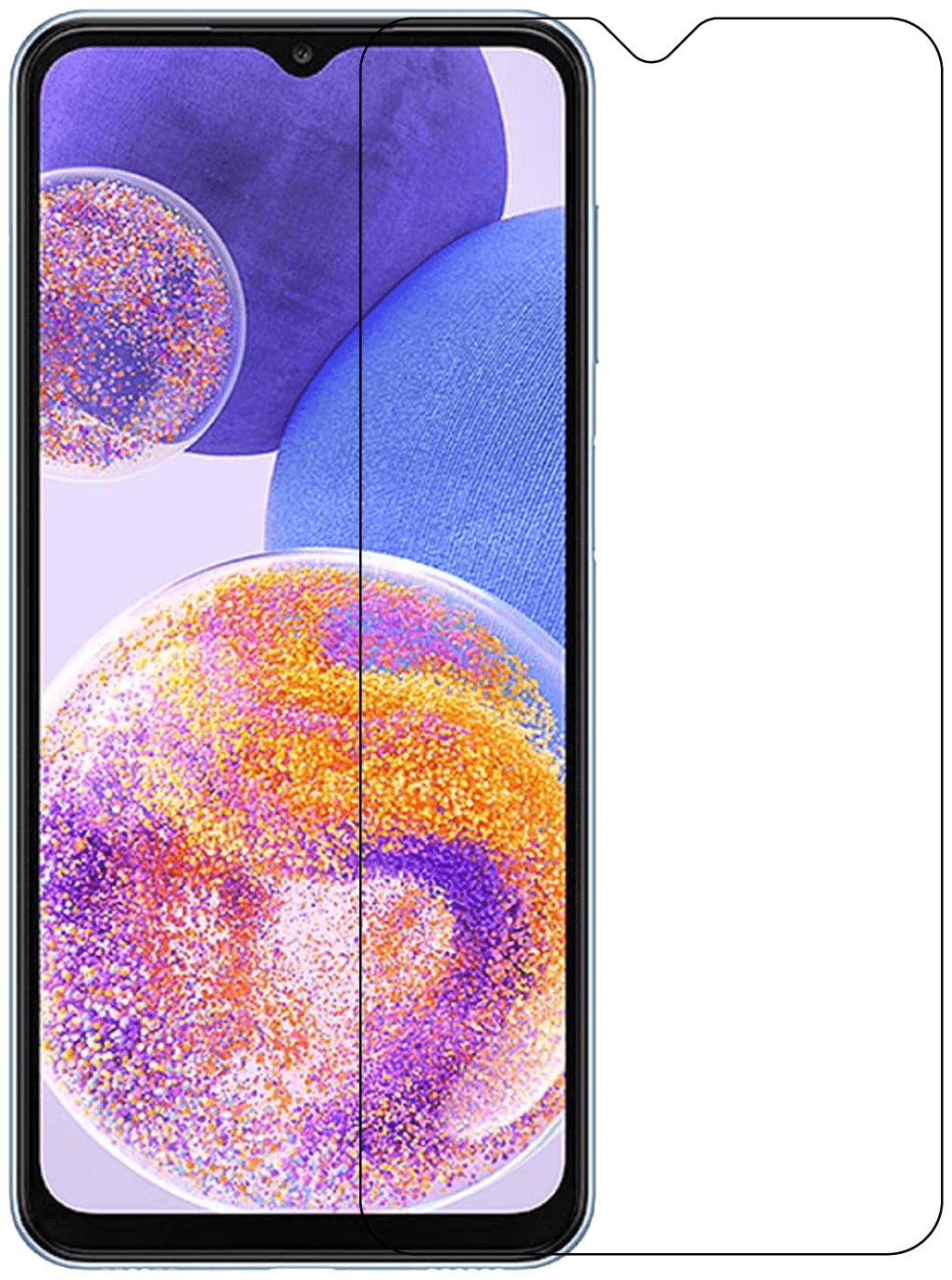 Refurbished Quikcell Tempered Glass Screen Protector for Samsung Galaxy A23 5G - Reebelo US