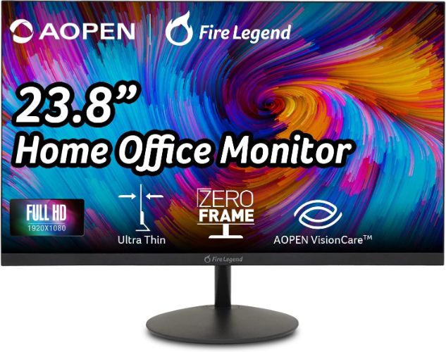 Acer AOPEN 24SA2Y HBI Monitor 23.8" - Black - 23.8 Inch