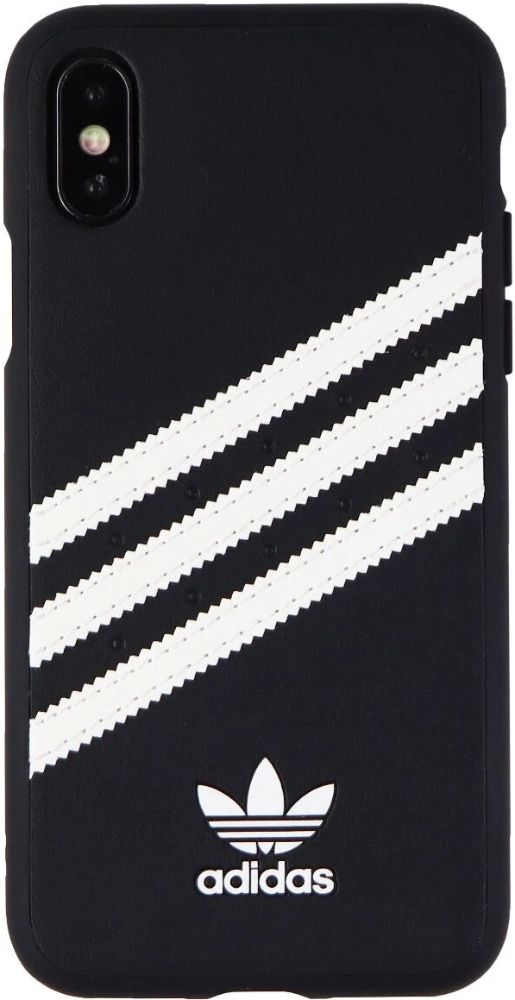 Adidas 3-Stripes Samba Snap Phone Case for Apple iPhone X l iPhone XS - Black/White Stripes