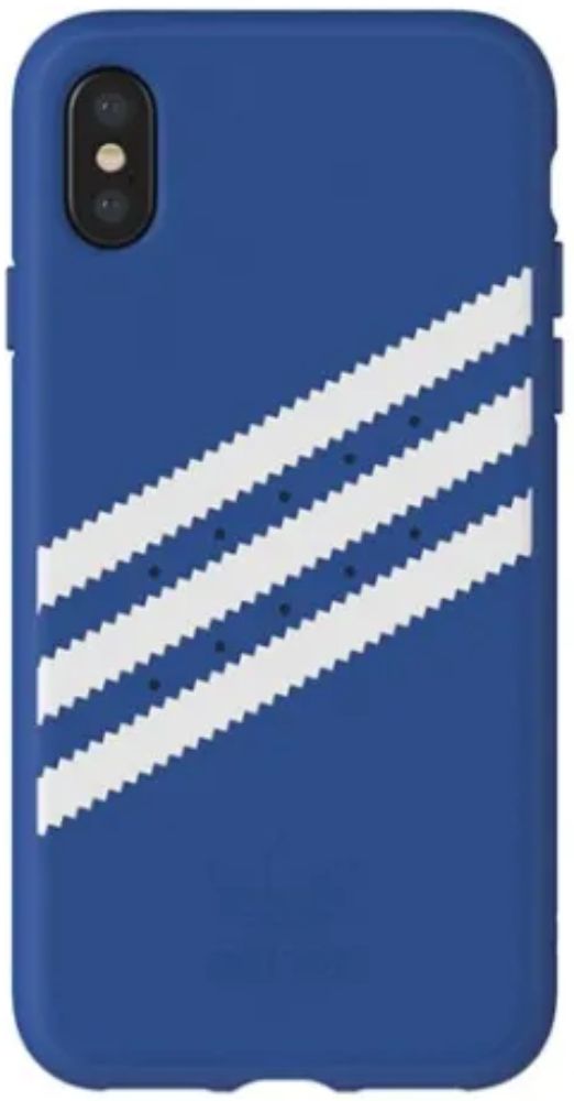 Adidas 3-Stripes Samba Snap Phone Case for Apple iPhone X l iPhone XS - Blue/White Stripes