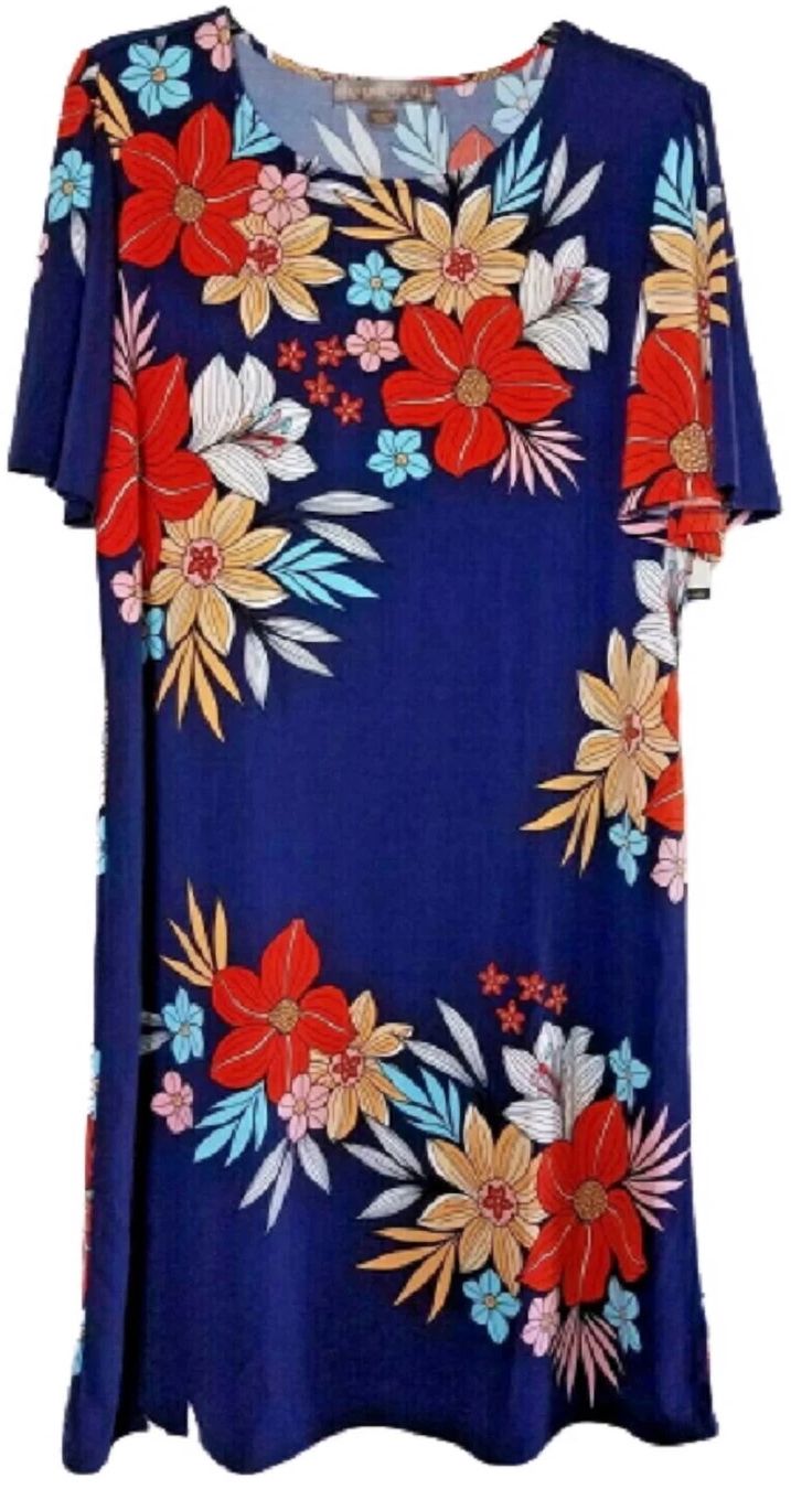 Alexandra + Oak Women's Dress - XL - Knee-Length Length - Navy