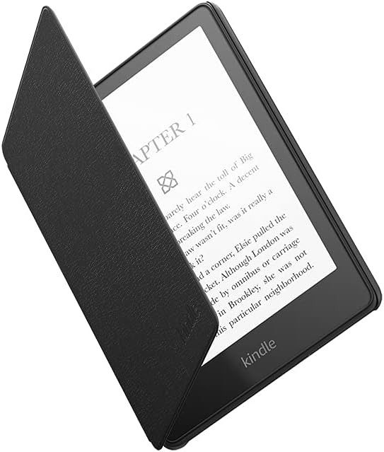 Amazon Kindle Paperwhite Leather Cover for 11th Generation-2021 - Black
