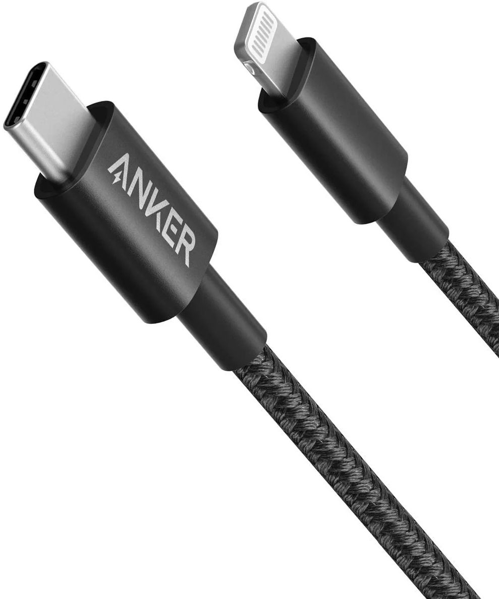 Anker 331 USB-C to Lightning Cable (6ft) - Black