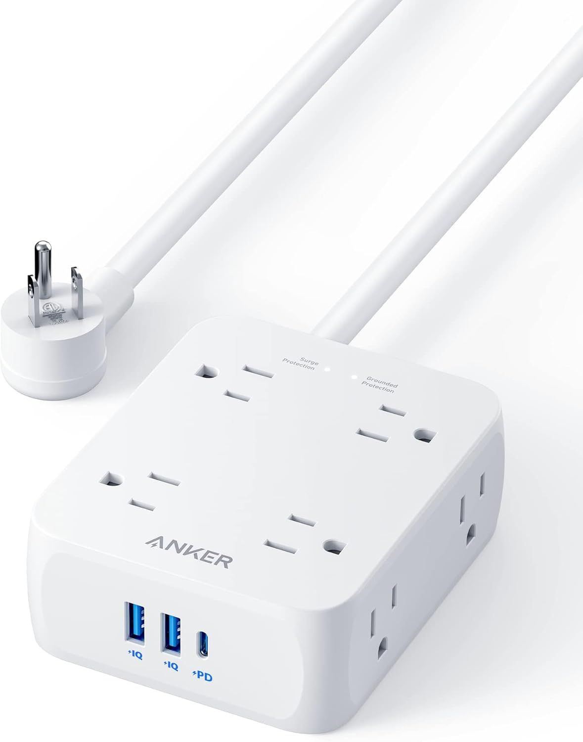 Refurbished Anker 341 USB Power Strip 5ft | A9183 - Reebelo US