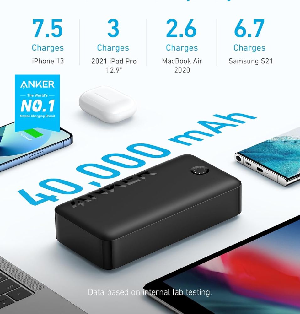 Refurbished Anker 347 Power Bank (PowerCore 40K) | A1377 - Reebelo US