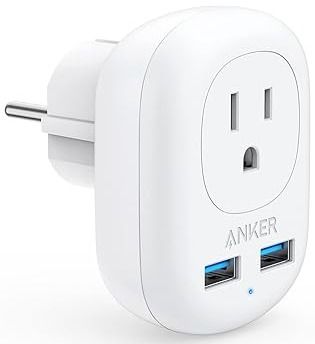Anker European Travel PowerExtend USB Plug Power Adapter