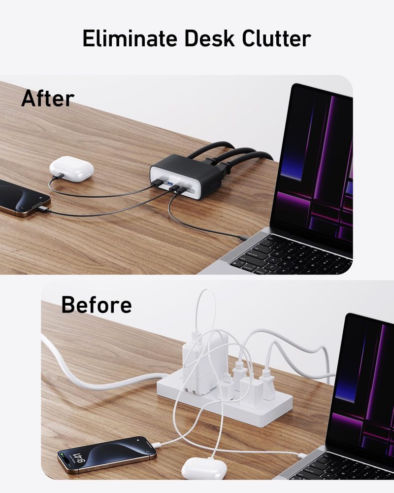 Refurbished Anker Charging Station 7-in-1 (100W) 5ft | A91C4 - Reebelo US
