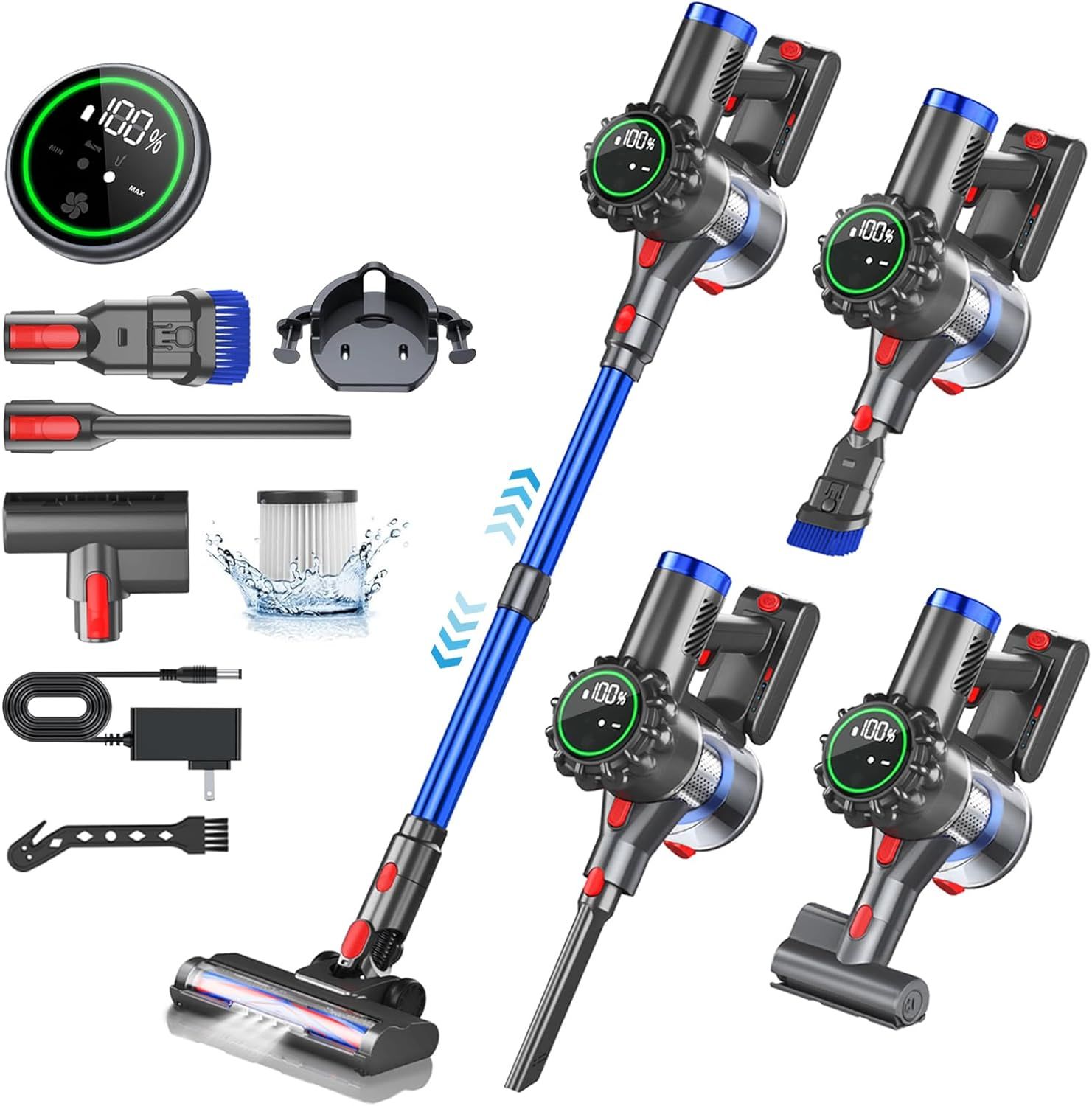 ANOKUNMP ZW001 Cordless Stick Vacuum Cleaner - Gray