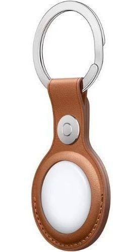 Refurbished Apple Leather Key Ring Case For AirTag - Reebelo US