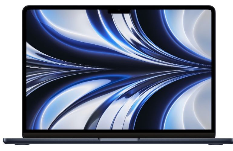 Apple MacBook Air (2022) 13.6-inch - Apple M2 Chip: 8-Core CPU/8-Core GPU - 8GB - SSD 256GB - Midnight - Very Good - Standard Battery
