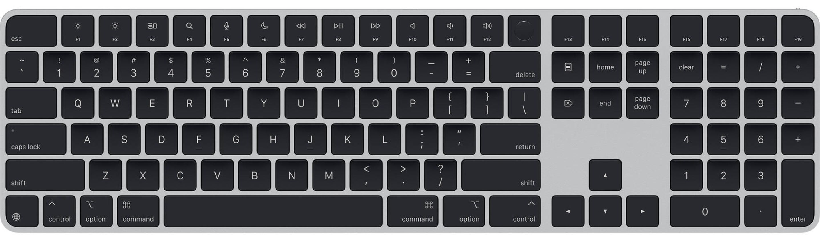 Apple Magic Keyboard with Touch ID and Numeric Keypad for Mac Models