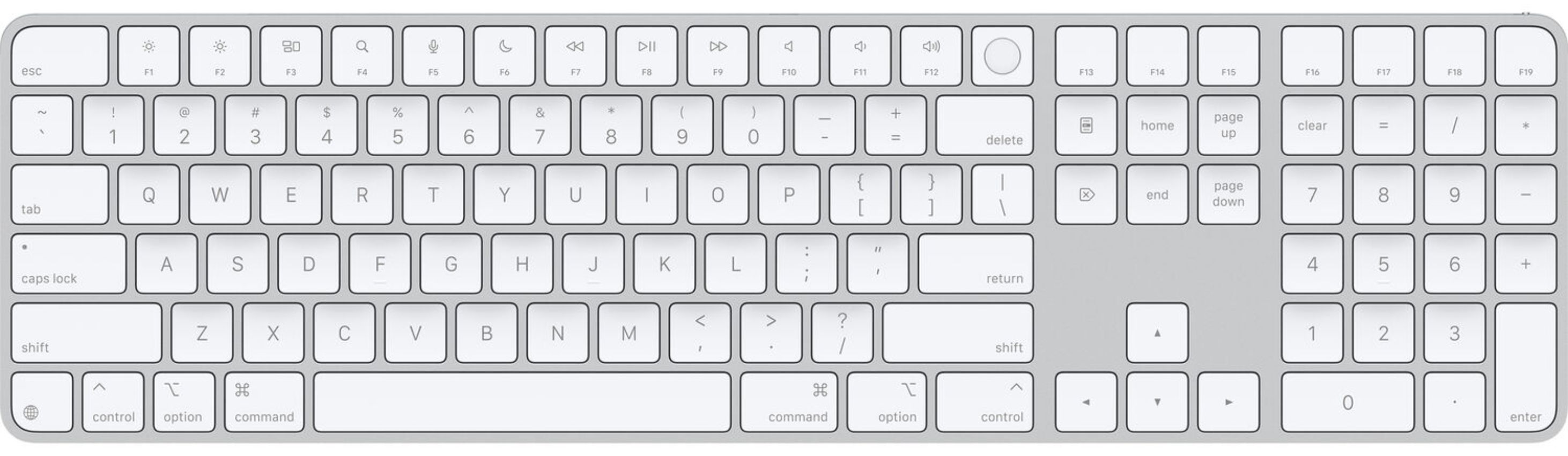 Refurbished Apple Magic Keyboard with Touch ID and Numeric Keypad for Mac Models - Reebelo US