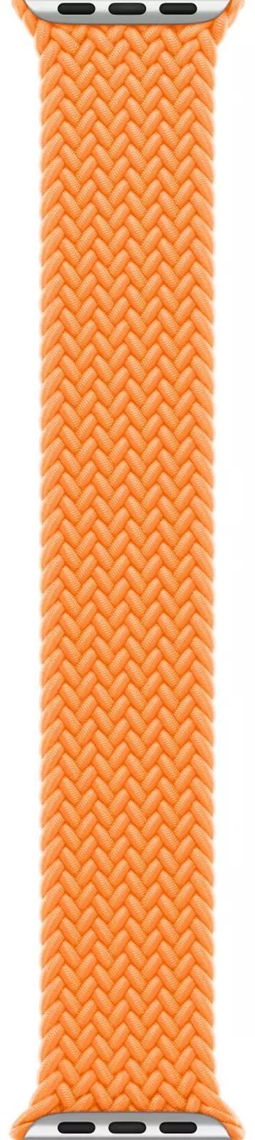Apple Watch Braided Solo Loop (45mm) - Bright Orange - Size 11