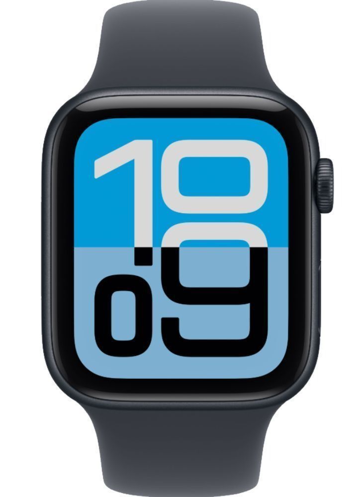 Apple Watch SE 3rd Gen (2025) (Cellular + GPS) - 64GB - 40mm - Midnight Aluminum Case with Midnight Silicone Sport Band - S/M Size