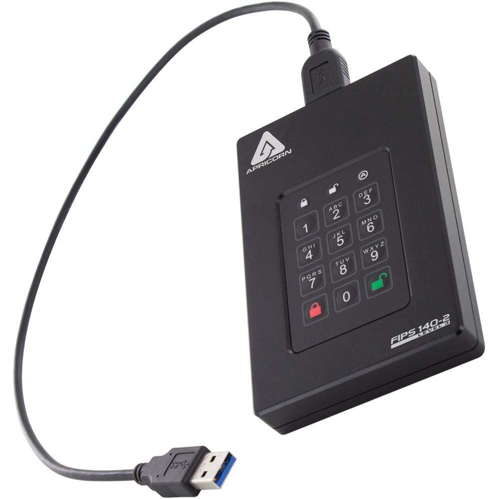 Refurbished Apricorn Aegis Fortress 2TB External Hard Drive - Reebelo US