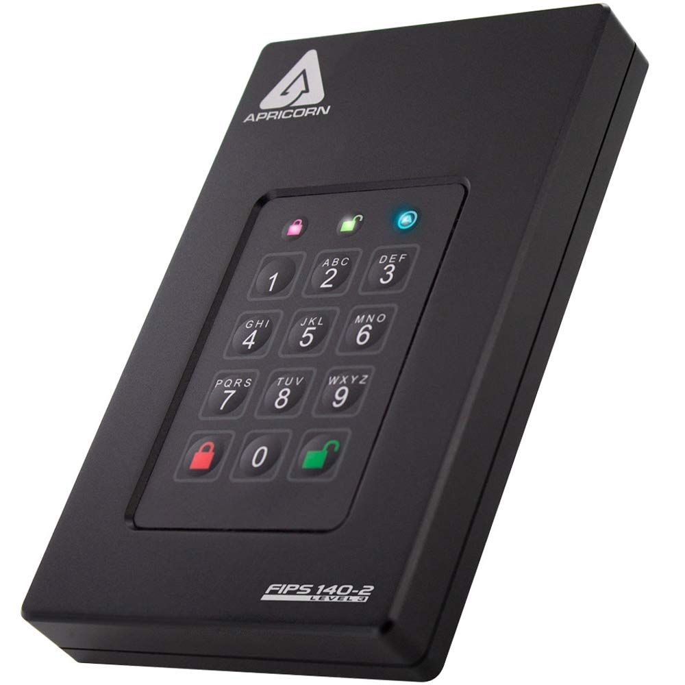 Refurbished Apricorn Aegis Fortress 2TB External Hard Drive - Reebelo US