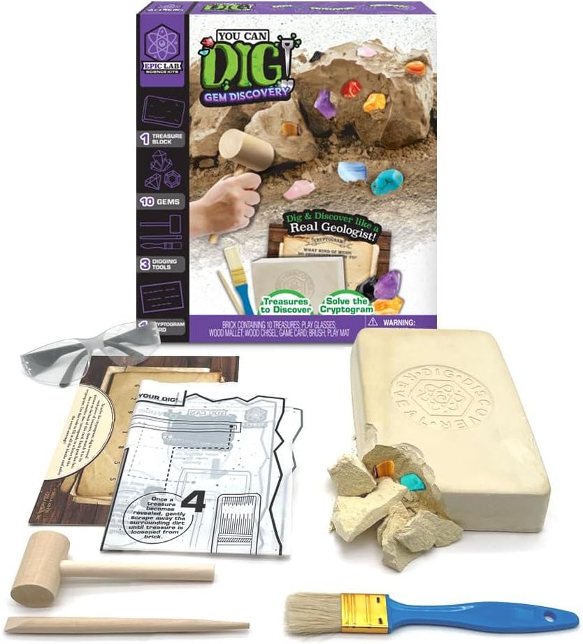 ArtSkills Epic Lab You Can Dig Gem Discovery Science Kits (15 Pieces)