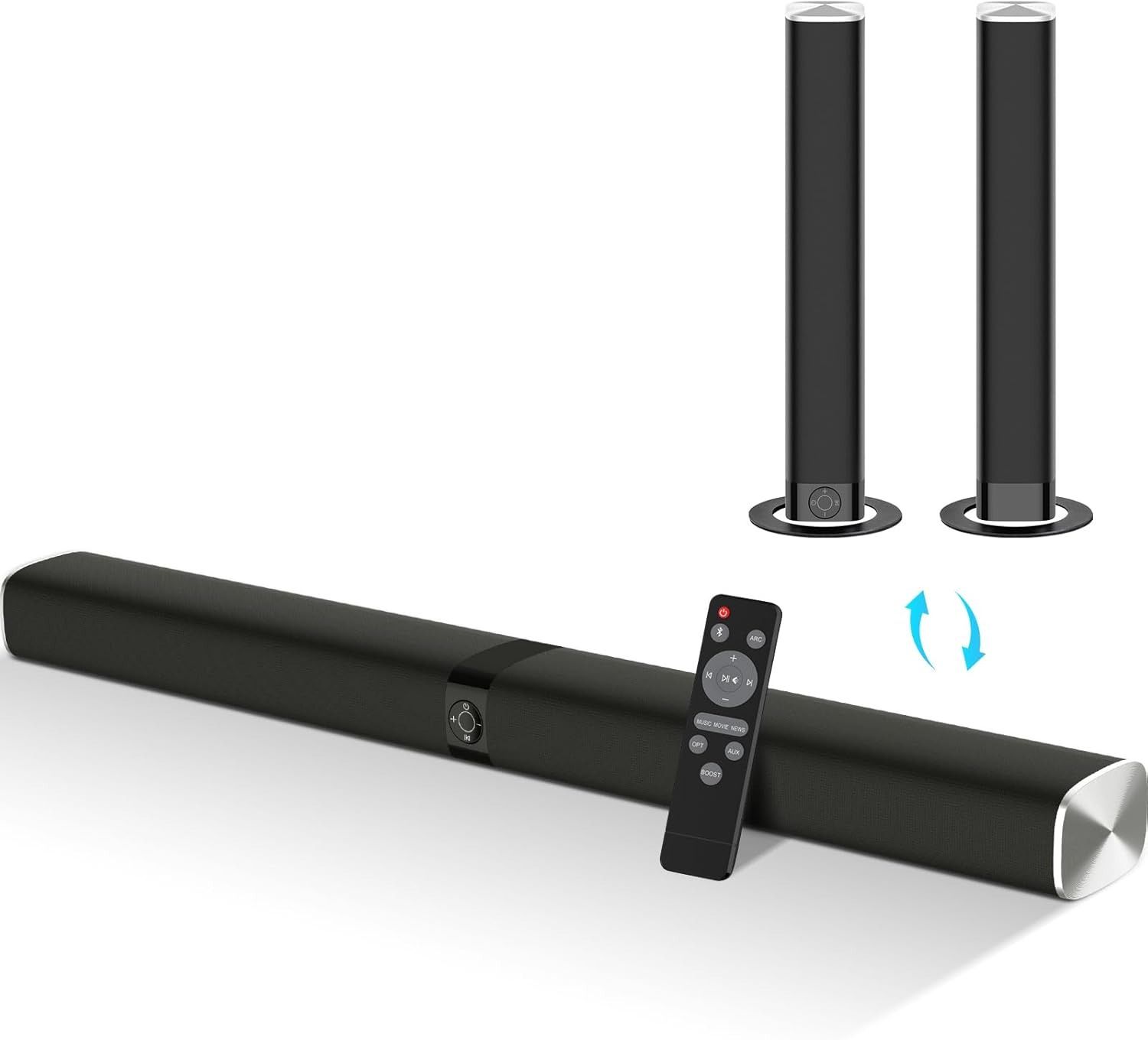 Refurbished Assistrust Wired & Wireless Sound Bars for TV - Reebelo US