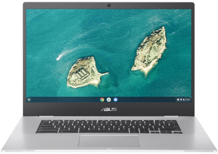 Asus Asus Chromebook CX1500 Laptop 15.6" - Intel Celeron N4500 1.1GHz - 8GB - 64GB - Transparent Silver - 15.6 Inch - Very Good - Standard Battery