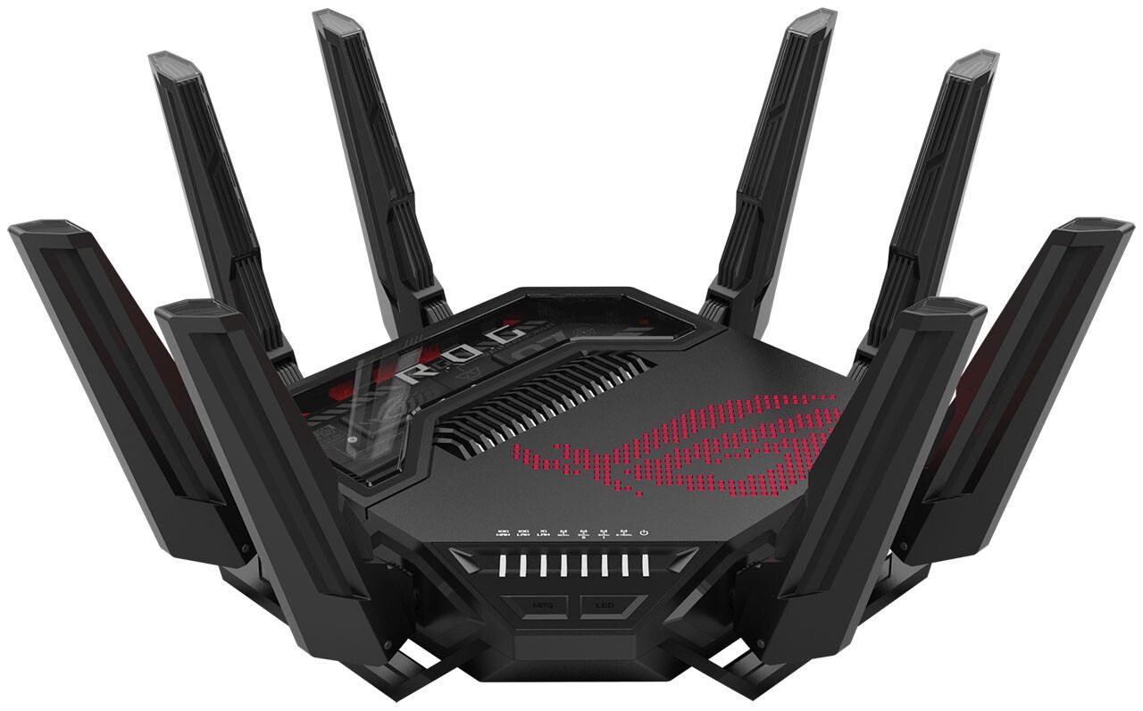 Refurbished ASUS ROG Rapture GT-BE98 Pro First Quad-Band WiFi 7 Gaming Router - Reebelo US