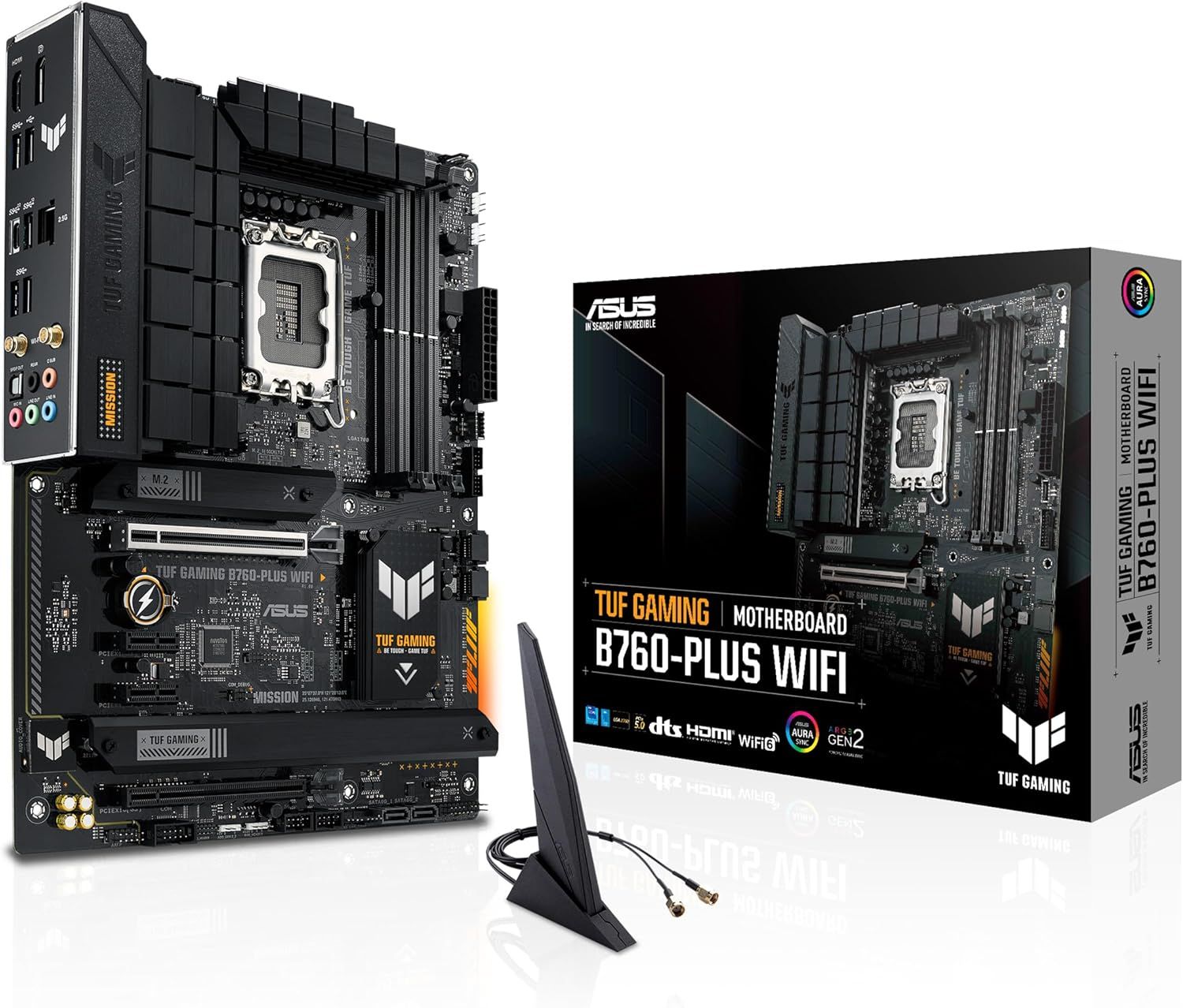 Asus TUF Gaming B760-PLUS WIFI Gaming Motherboard - Black