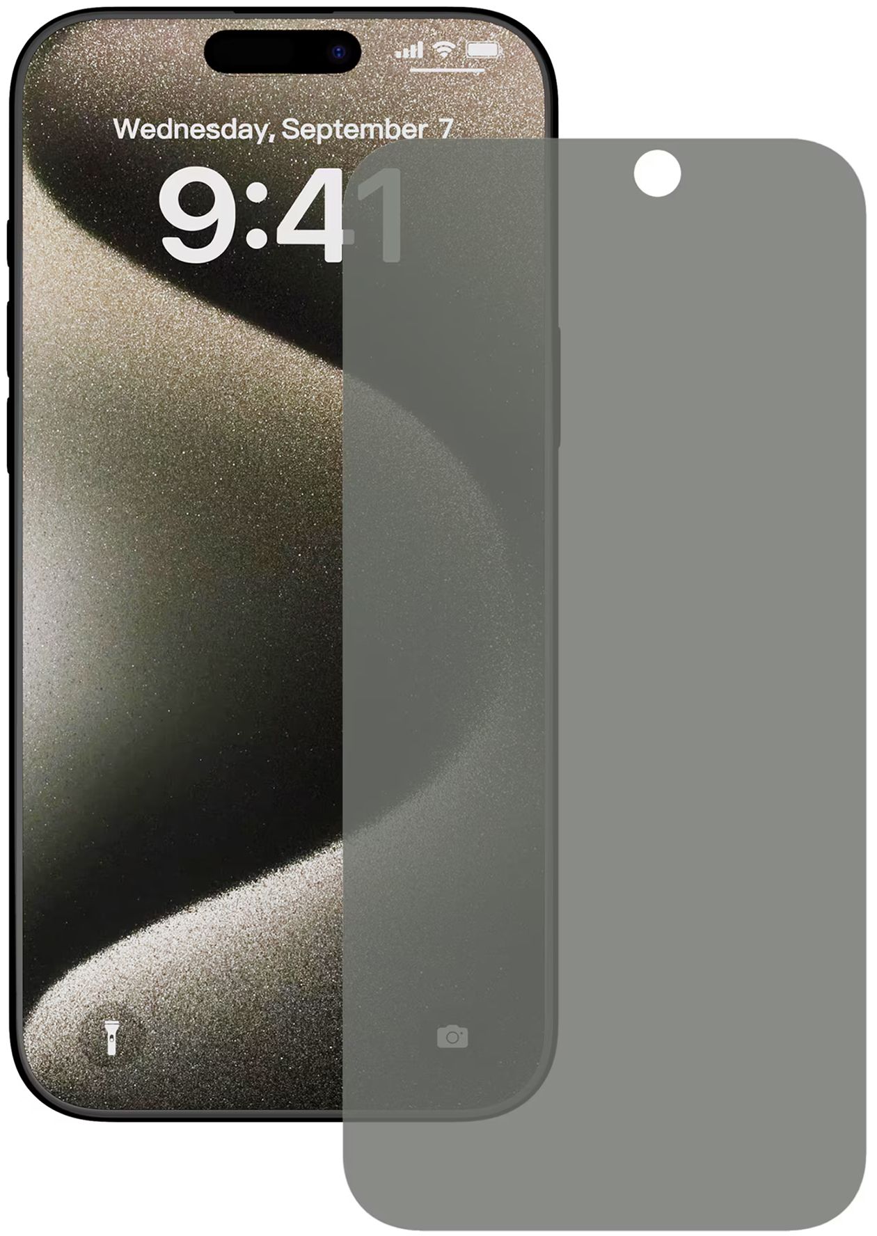 Axessorize ARMORGlass Privacy Screen Protector for iPhone 16/15/15 Pro - Privacy
