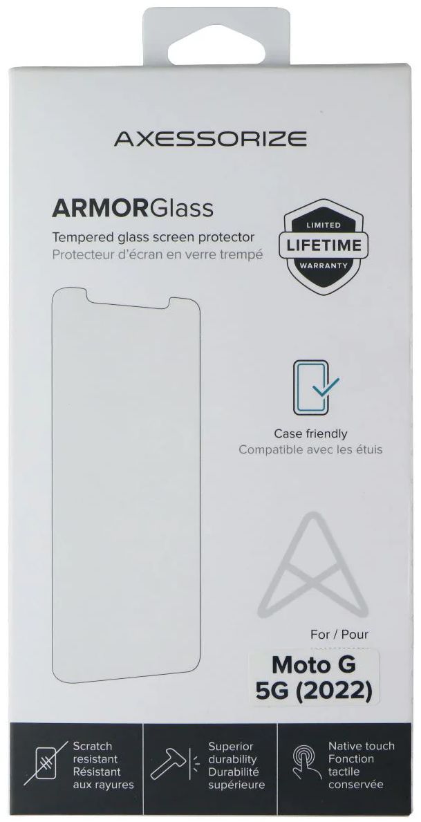 Refurbished Axessorize ARMORGlass Screen Protector for Motorola Moto G 5G (2022) - Reebelo US