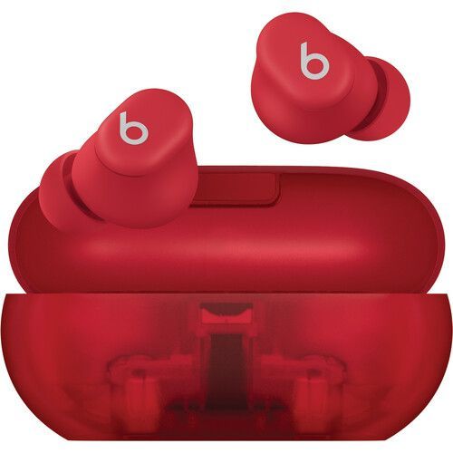 Beats by Dre Solo Buds True Wireless Bluetooth Earbuds - Transparent Red