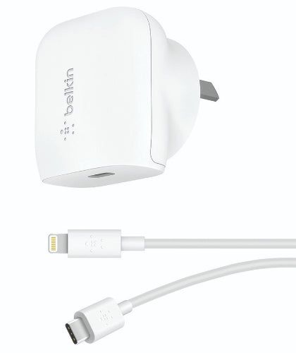 Belkin BOOST↑CHARGE™ 20W USB-C PD Wall Charger + USB-C to Lightning Cable (2 Pack) - Reebelo US