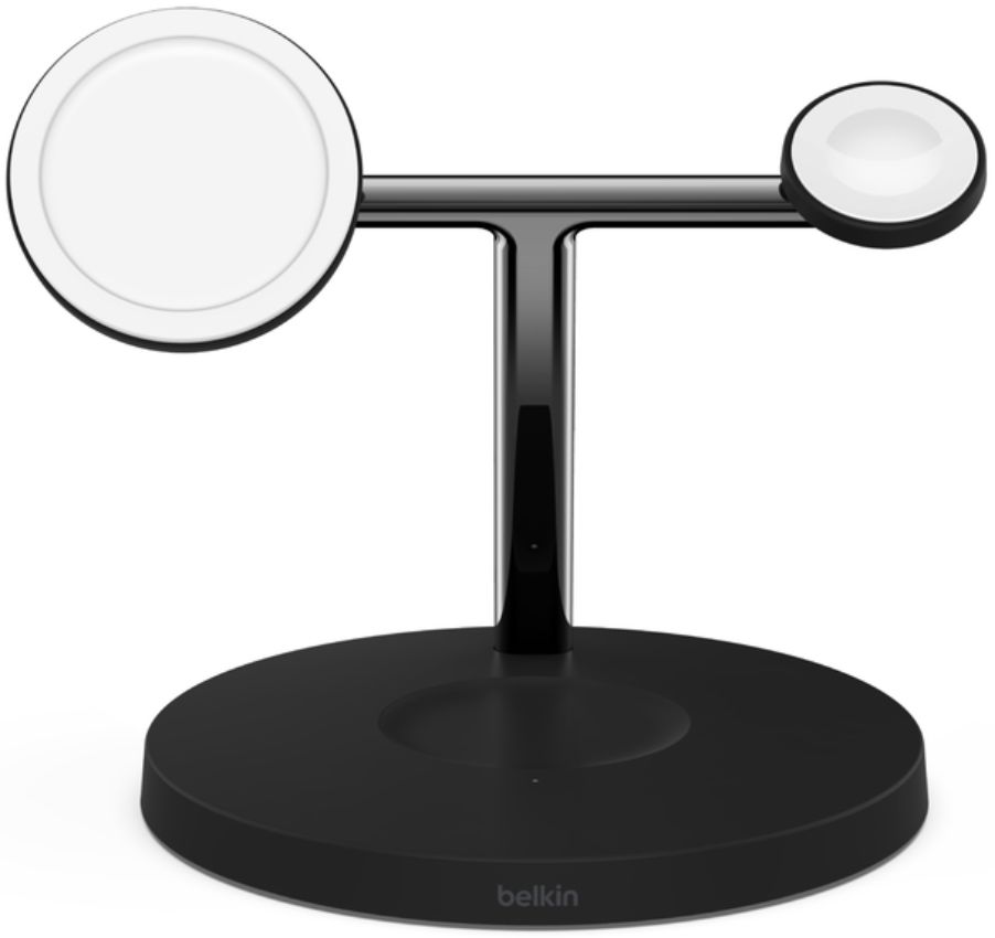 Refurbished Belkin BoostCharge 3-in-1 Wireless Charger with MagSafe 15W - Reebelo US