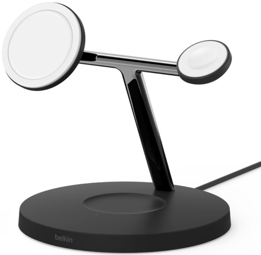 Refurbished Belkin BoostCharge 3-in-1 Wireless Charger with MagSafe 15W - Reebelo US