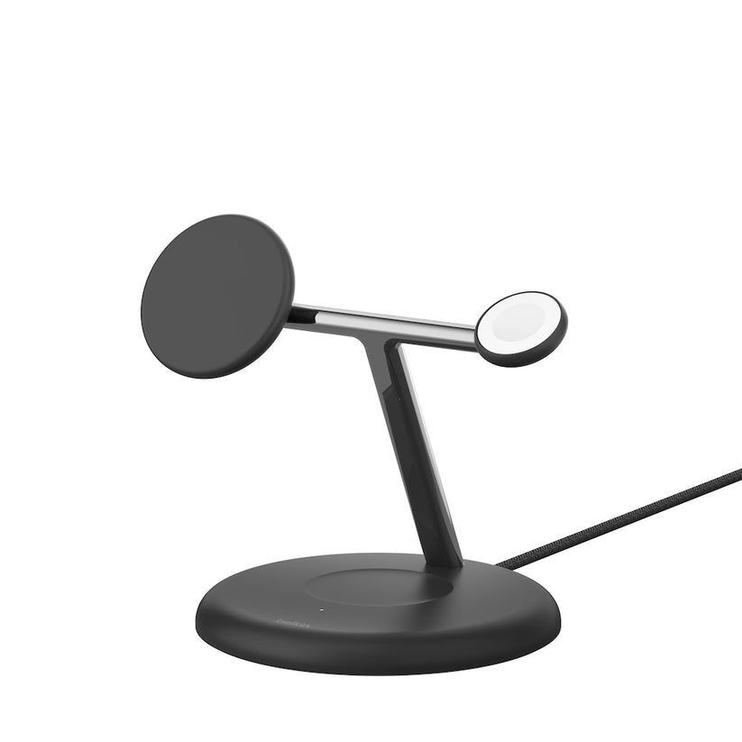 Refurbished Belkin BoostCharge Pro 3-in-1 Magnetic 15W Charging Stand  - Reebelo US