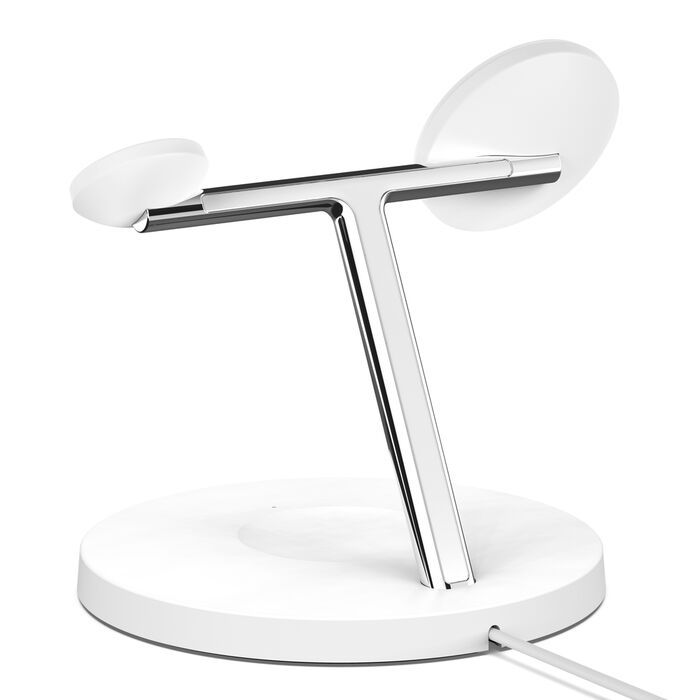 Refurbished Belkin BoostCharge Pro 3-in-1 Magnetic 15W Charging Stand  - Reebelo US
