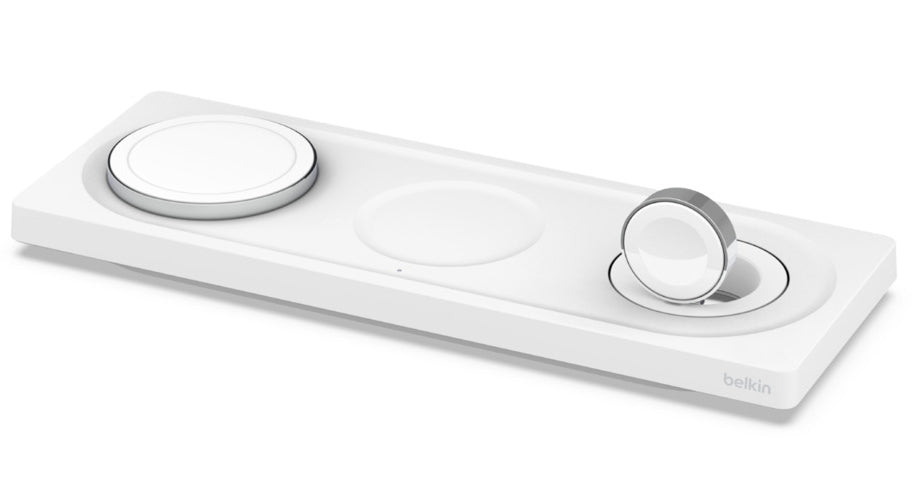 Refurbished Belkin BOOSTCHARGE PRO 3-in-1 Wireless Charging Pad with MagSafe - Reebelo US