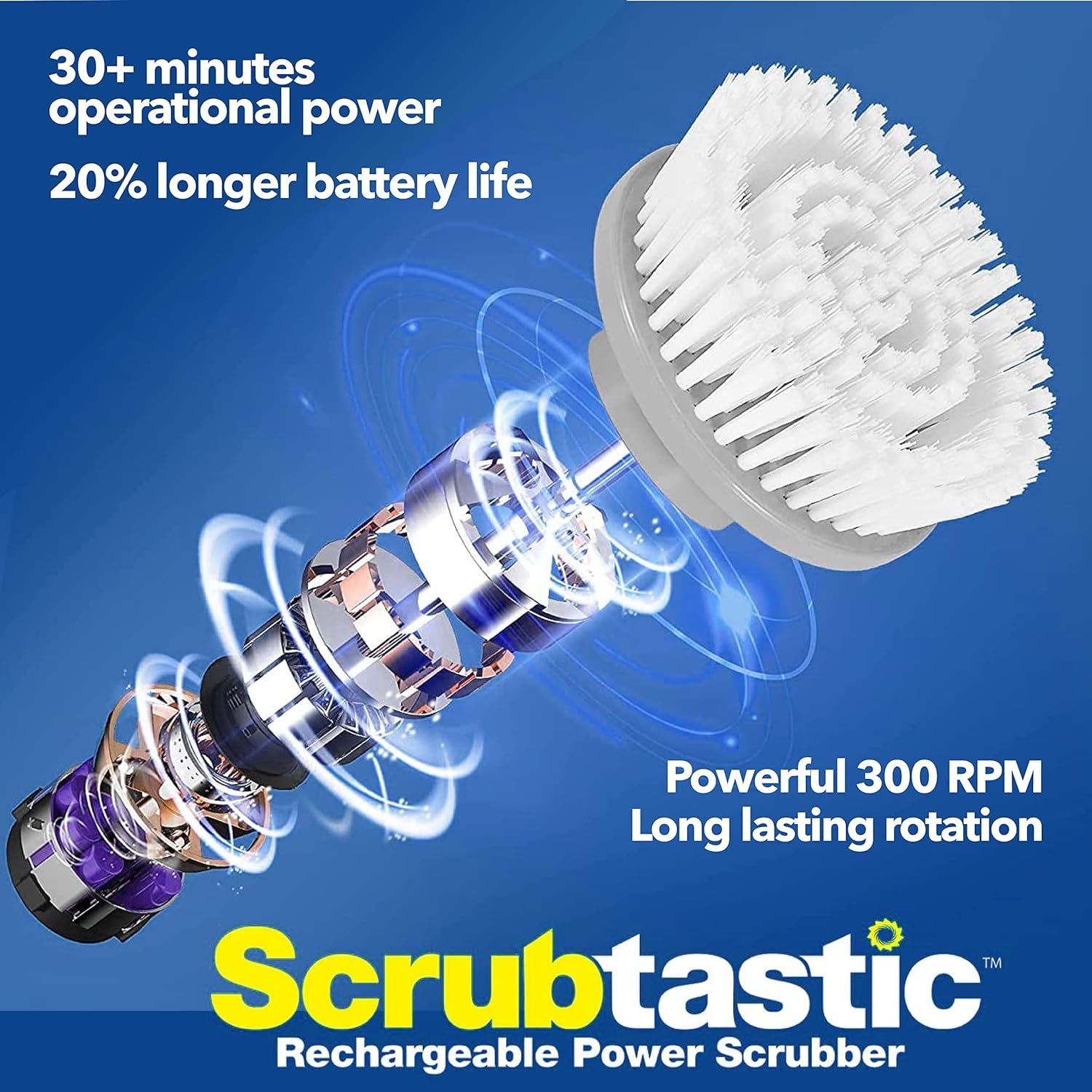 Refurbished Bell + Howell Scrubtastic Max Spin Scrubber - Reebelo US
