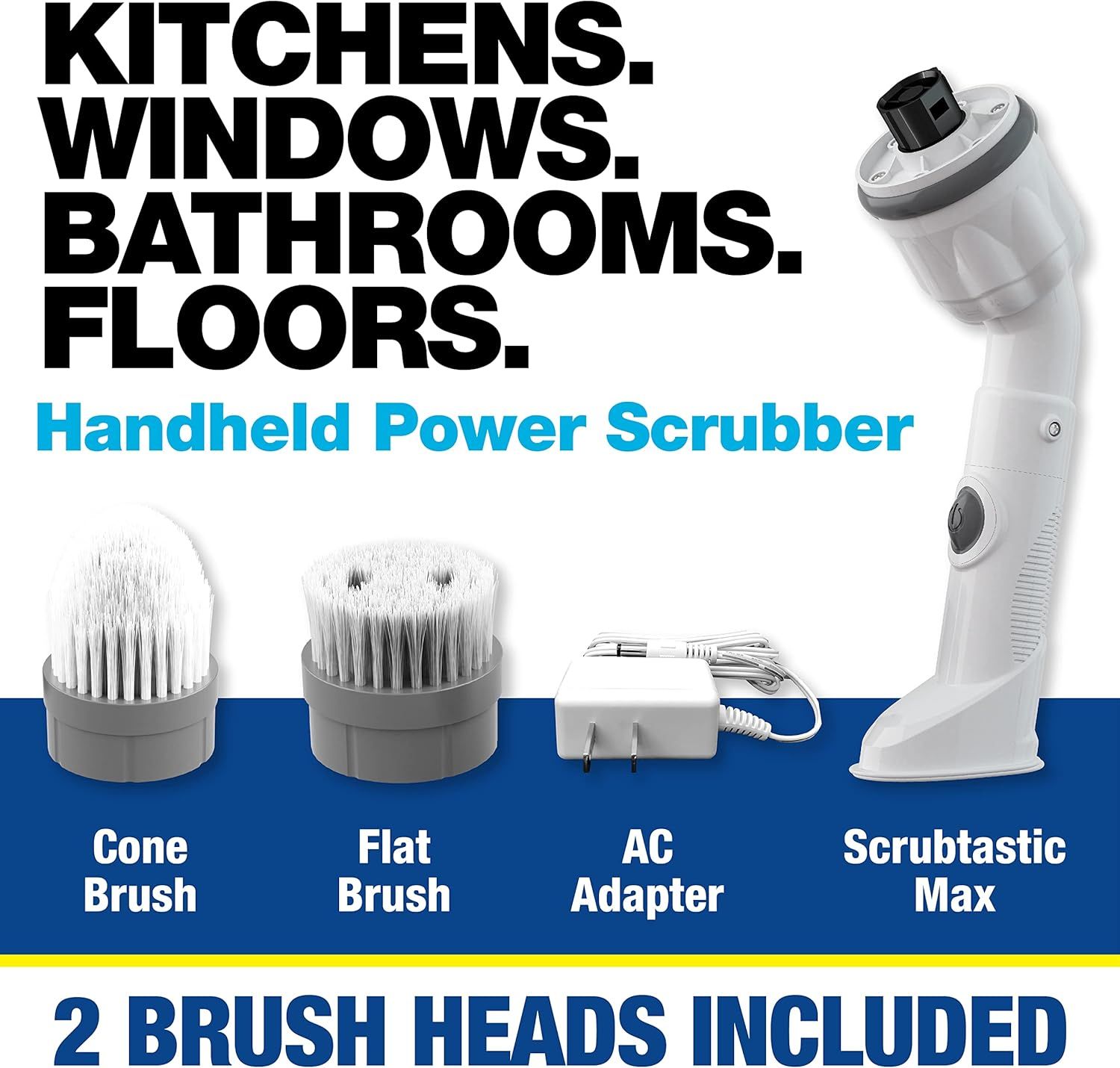 Refurbished Bell + Howell Scrubtastic Max Spin Scrubber - Reebelo US