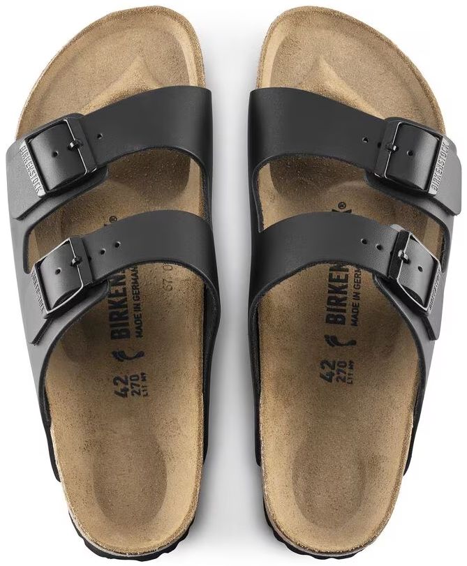 Refurbished Birkenstock Arizona Natural Leather Regular Fit Unisex Sandals - Reebelo US