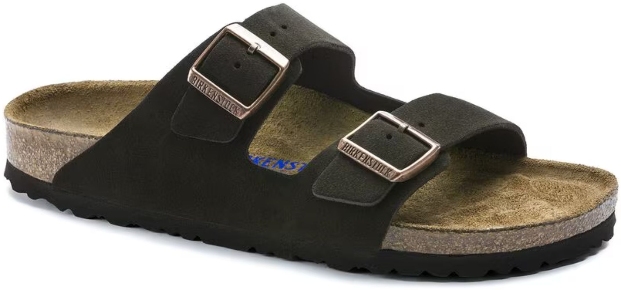 Refurbished Birkenstock Arizona Soft Footbed Suede Leather Regular Fit Unisex Sandals - Reebelo US