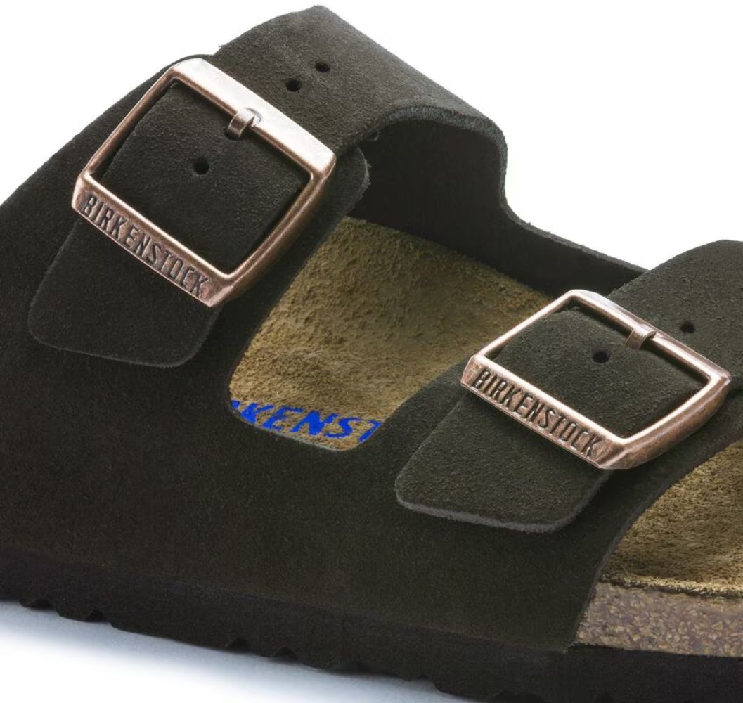 Refurbished Birkenstock Arizona Soft Footbed Suede Leather Regular Fit Unisex Sandals - Reebelo US