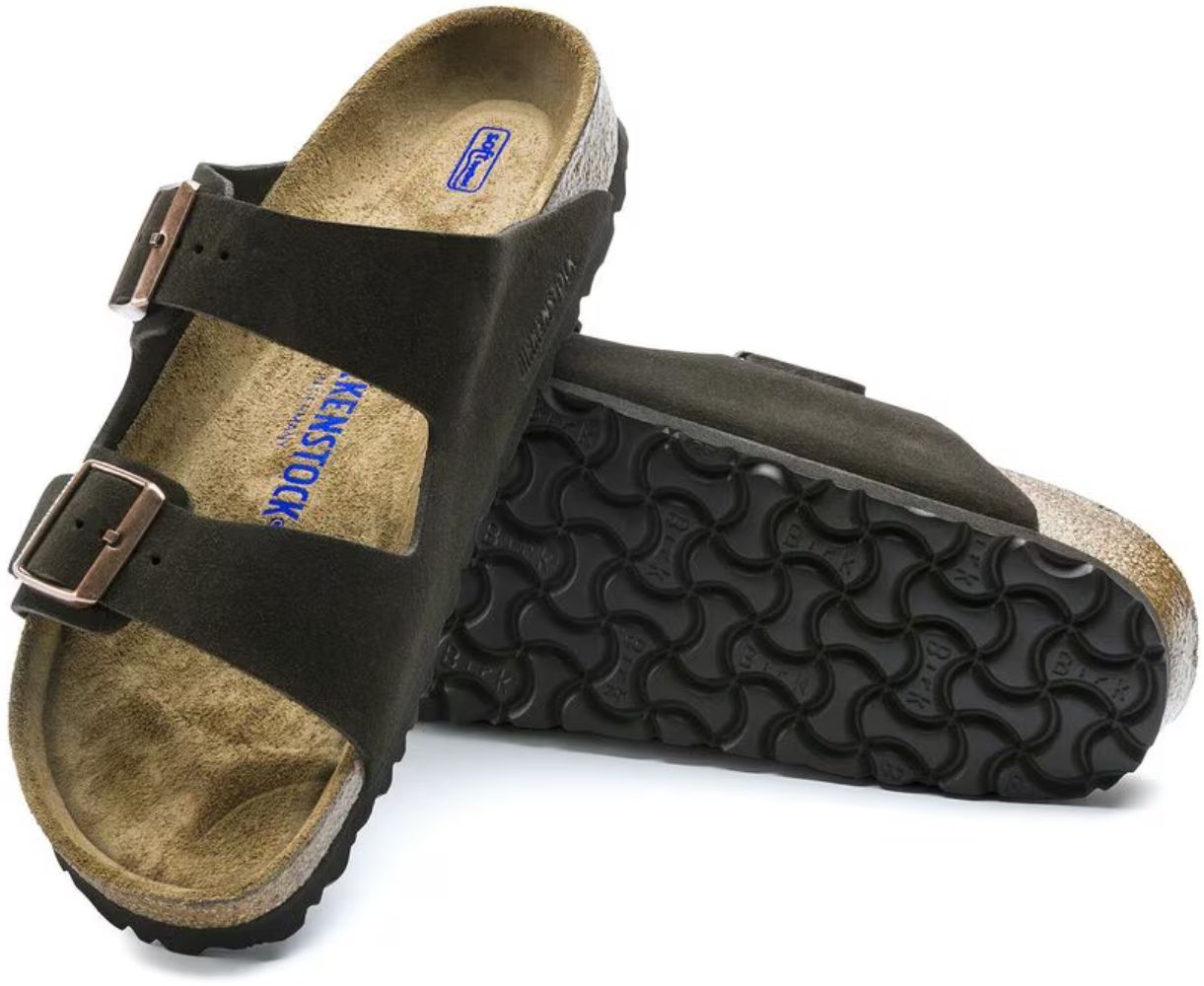 Refurbished Birkenstock Arizona Soft Footbed Suede Leather Regular Fit Unisex Sandals - Reebelo US