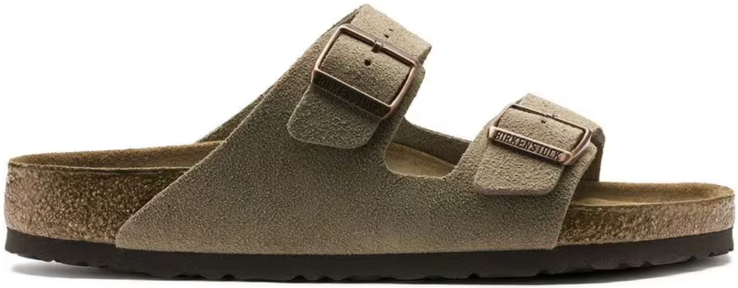 Refurbished Birkenstock Arizona Soft Footbed Suede Leather Regular Fit Unisex Sandals - Reebelo US