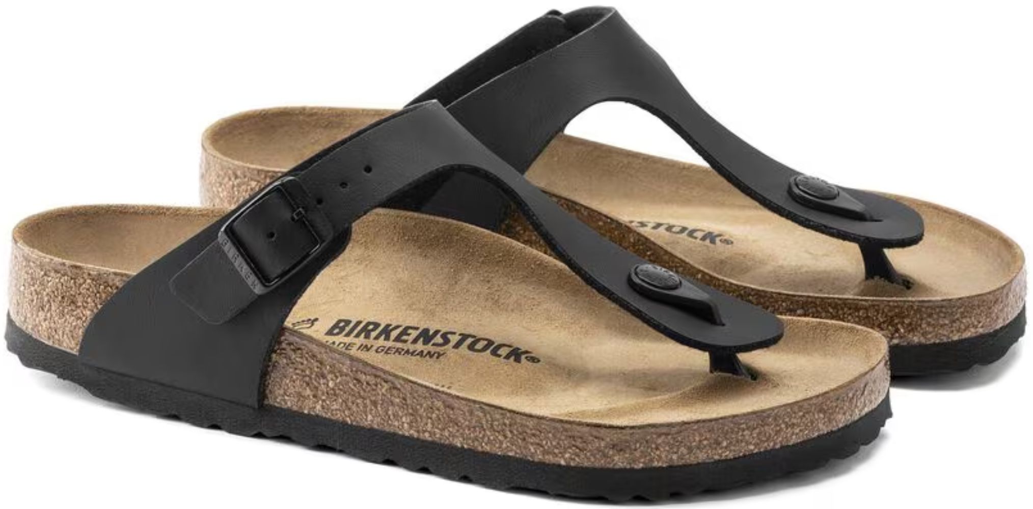 Refurbished Birkenstock Gizeh Birko-Flor Regular Fit Unisex Sandals - Reebelo US