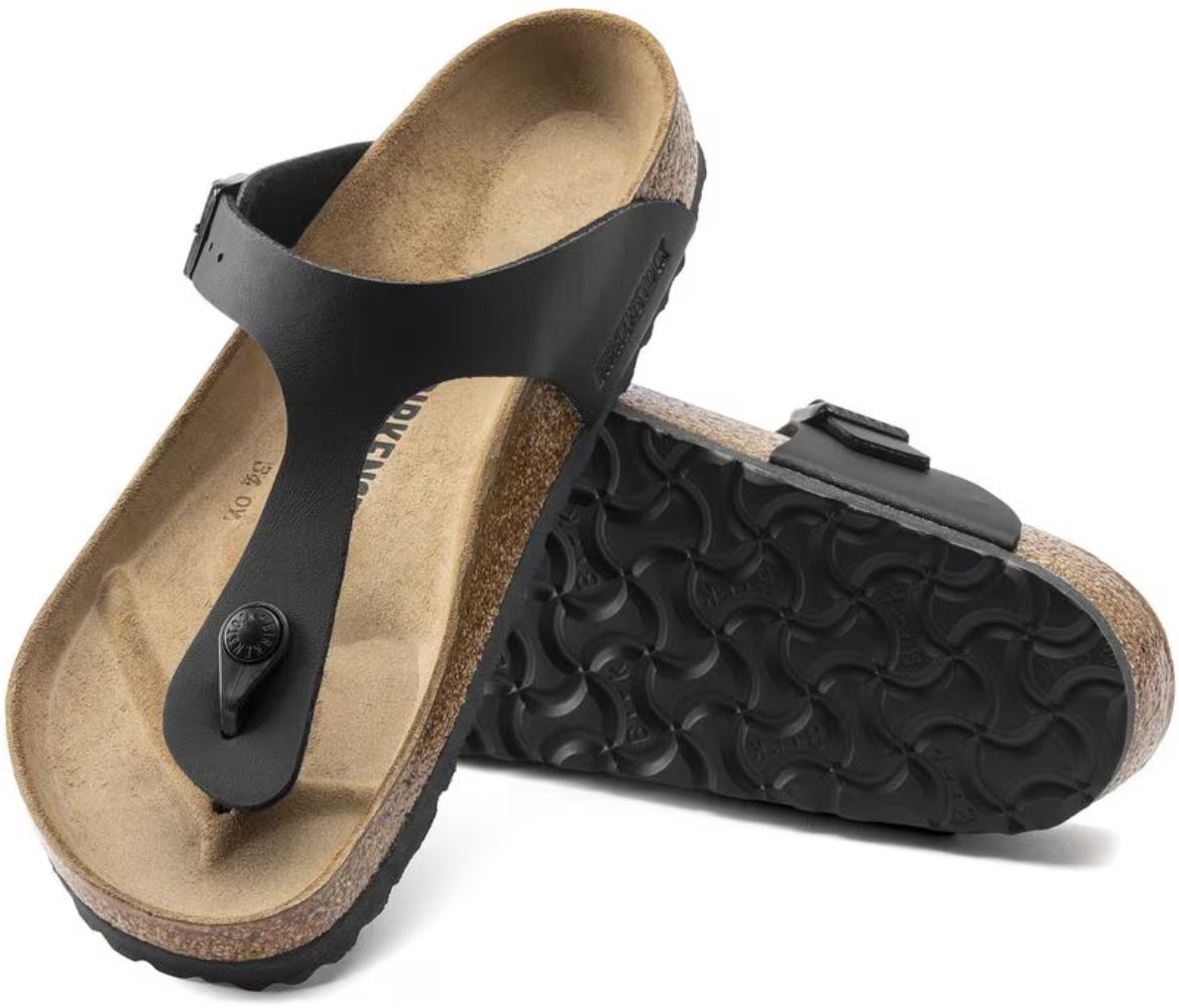 Refurbished Birkenstock Gizeh Birko-Flor Regular Fit Unisex Sandals - Reebelo US