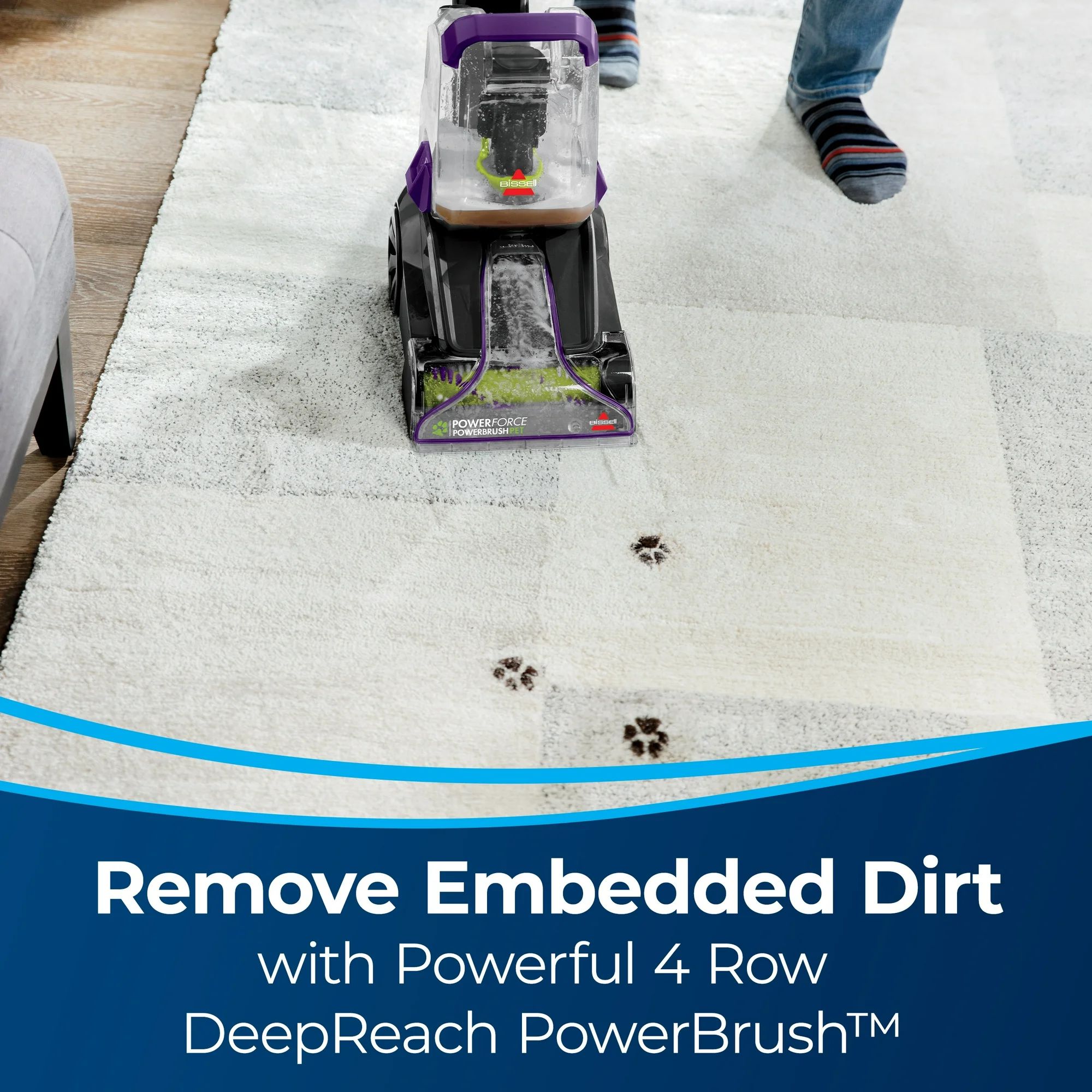Refurbished Bissell 2910 Powerforce Powerbrush Pet Lightweight Carpet Cleaner - Reebelo US
