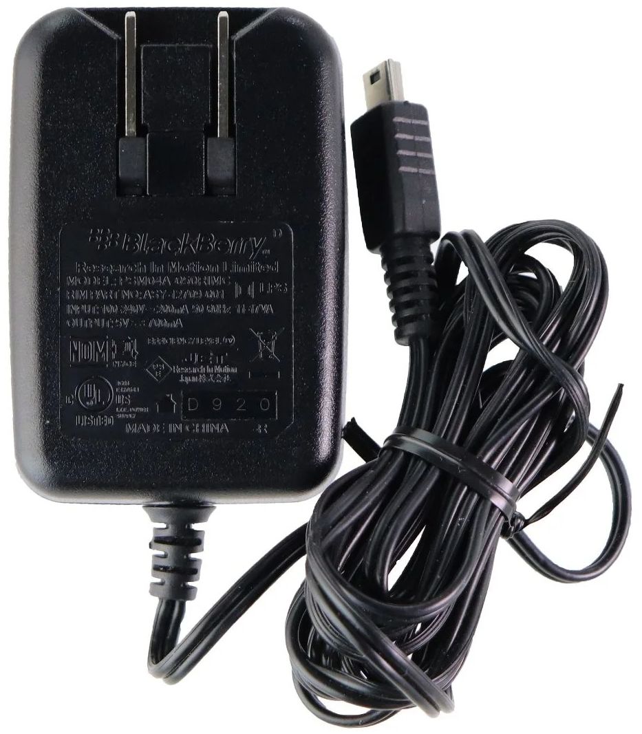 Refurbished BlackBerry PSM04A-050RIMC Wall Charger with Mini USB Connection - Reebelo US