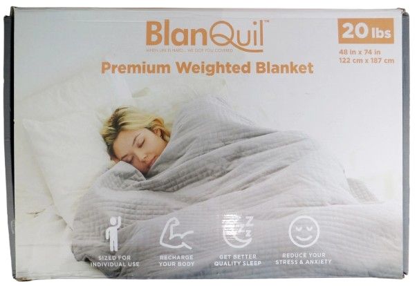 BlanQuil Premium 20lbs Weighted Blanket 48 x 74" - Reebelo US
