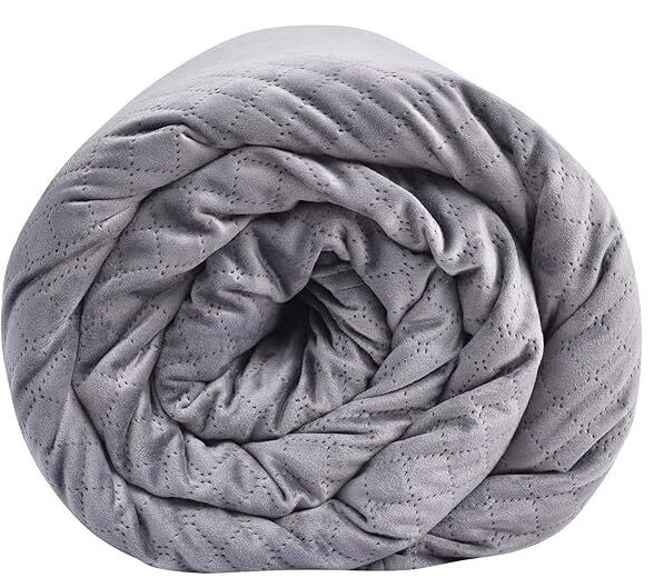 BlanQuil Quilted 15lbs Weighted Blanket 48”x74" - Reebelo US