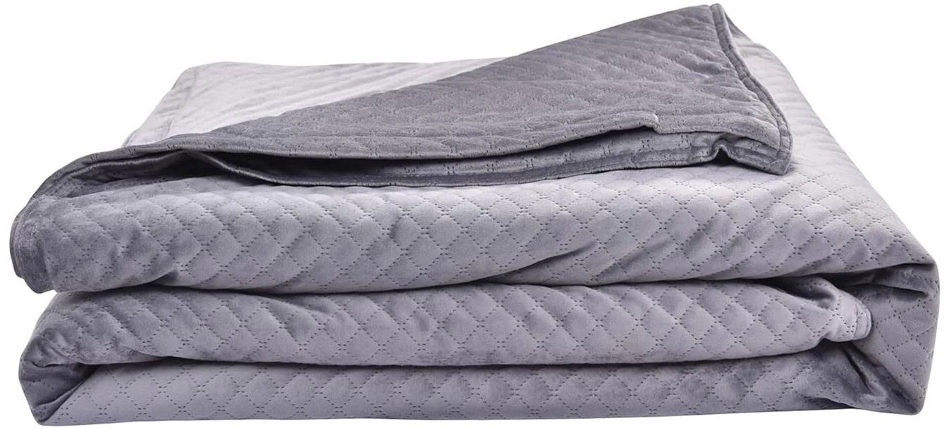 BlanQuil Quilted 15lbs Weighted Blanket 48”x74" - Reebelo US