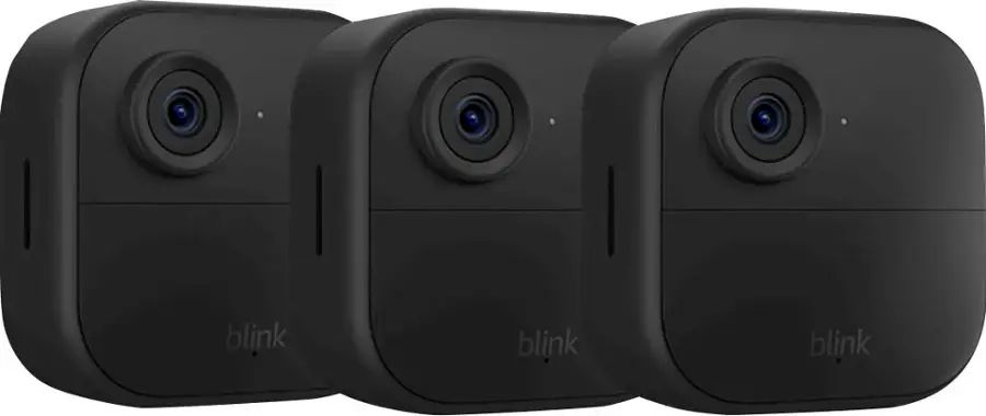Blink Outdoor 4 Battery Powered Smart Security 3-Camera System - Black