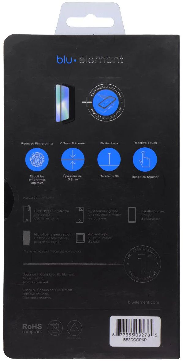 Blu Element 3D Curved Glass Screen Protector for Google Pixel 6 Pro - Reebelo US